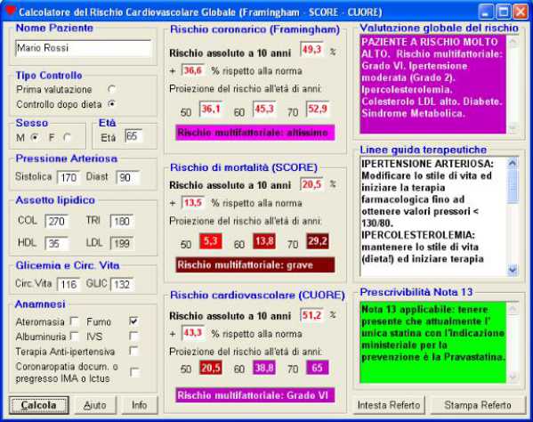 schermata cvd-risk