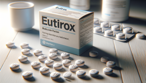 farmaco Eutirox scatola e alcune compresse sparse davanti
