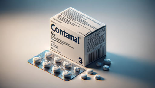 Contramal farmaco, scatola ed alcune compresse