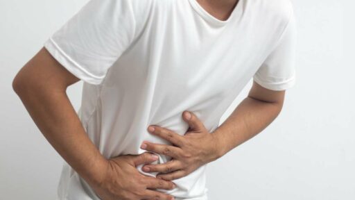 Abdominal Pain_ young man suffering