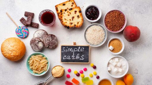 Diet Food Background Concept, Healthy Carbohydrates