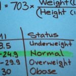 BMI calculations - notes on paper