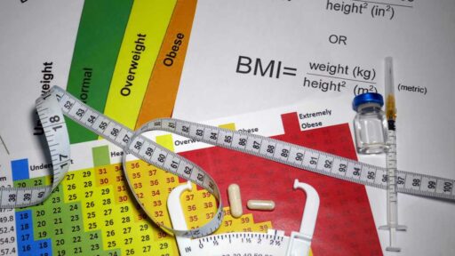 BMI - chart with tape measure