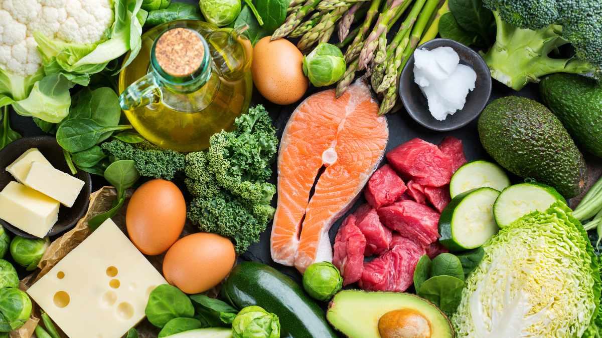 Keto diet. Various ingredients