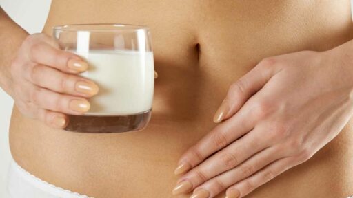 Lactose intolerance, conceptual image
