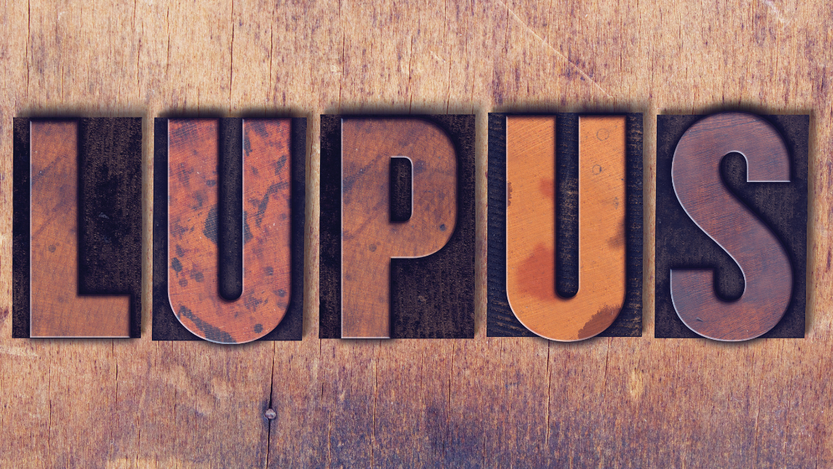 Les - lupus eritematoso sistemico. concept grafico