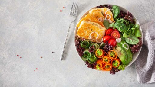 Paleo diet lunch bowl