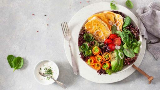 Paleo diet lunch meal
