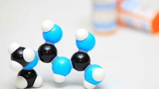 Rappresentazione plastica della molecola di metformina