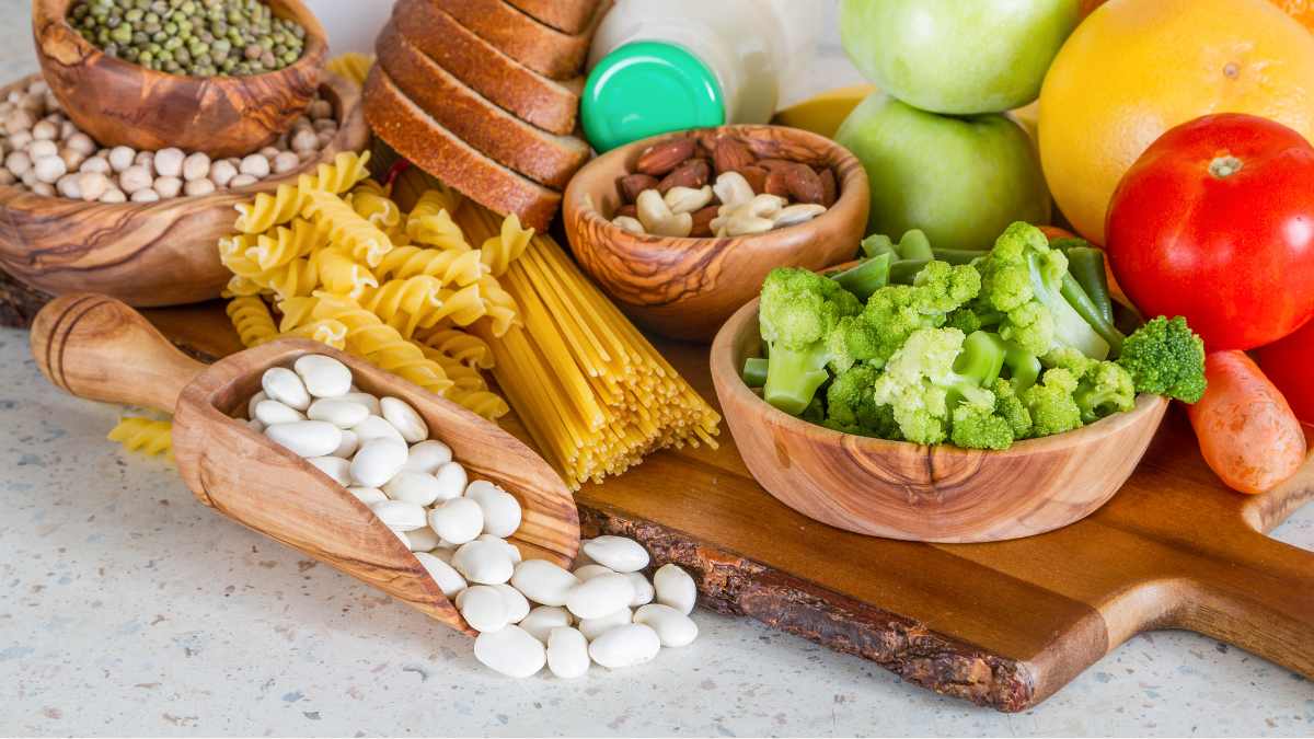 Selezione di nutrienti in una dieta per vegetariani