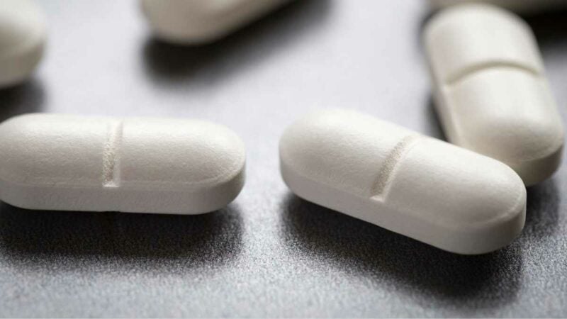 antibiotico. particolare di pillole