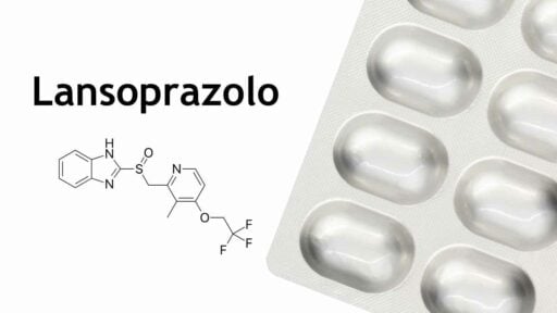 Lansoprazolo - confezione pillole e molecola