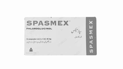 Spasmex - anteprima confezione estera in bianco e nero