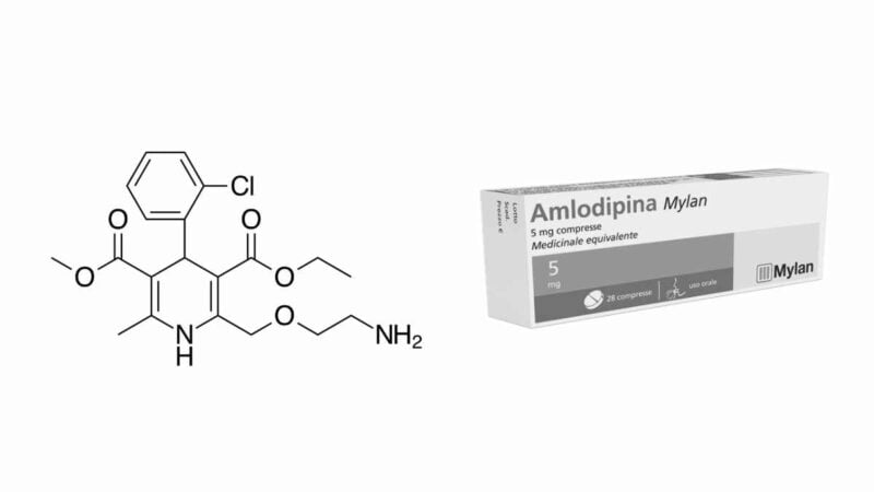 amlodipina - anteprima confezione e molecola