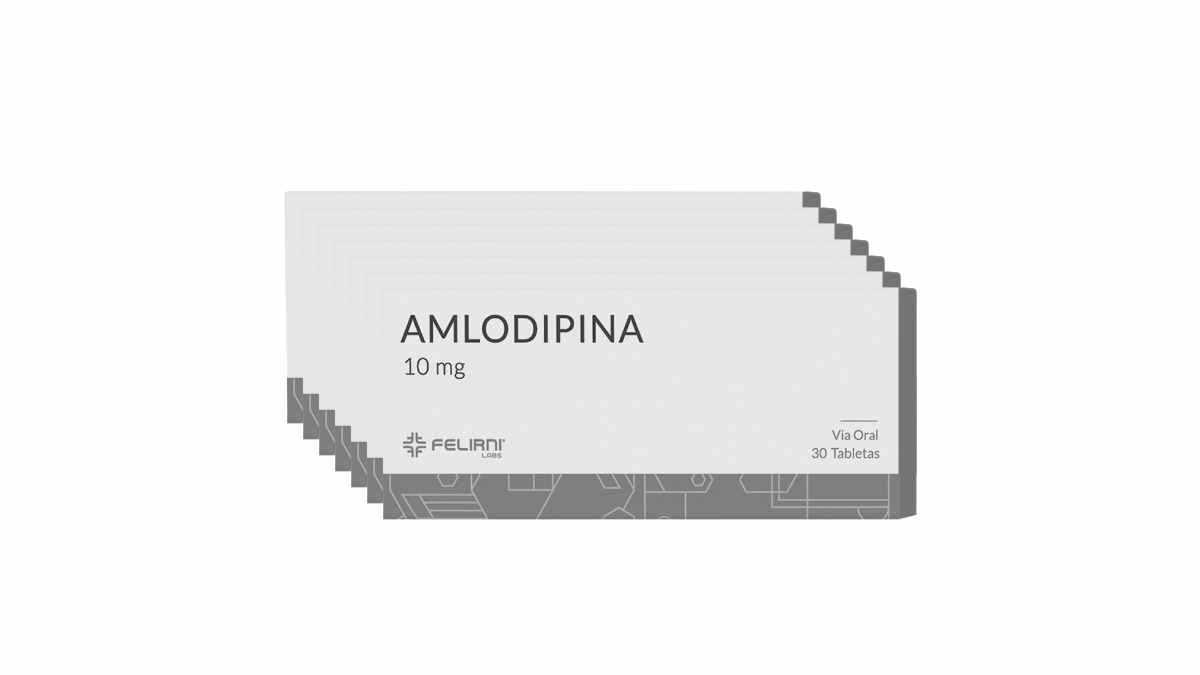 amlodipina - anteprima confezione in bianco e nero