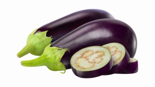 melanzane fresche tagliate