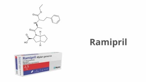 Ramipril - struttura molecolare e scatola