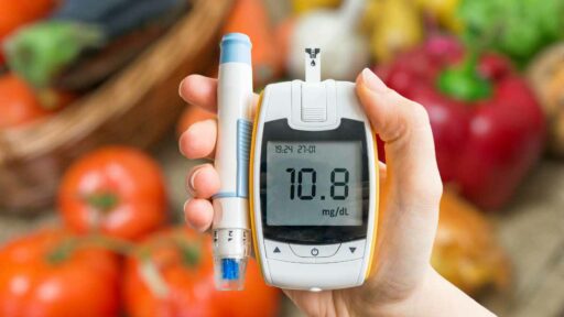 diabete - glucometro e test per la glicemia