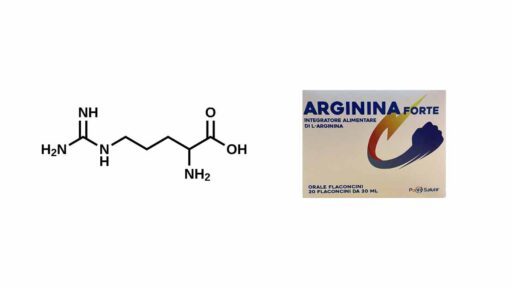 Arginina e L-arginina - anteprima scatola e principio attivo