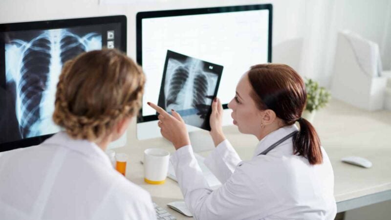 Analisi esami radiologici in reparto di Pneumologia