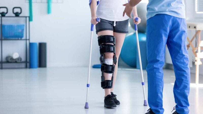Deambulazione post operatoria in reparto di Ortopedia