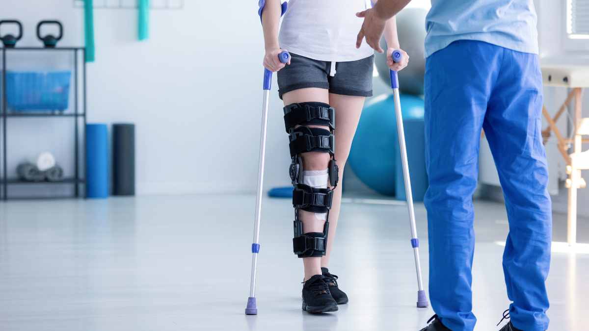 Deambulazione post operatoria in reparto di Ortopedia