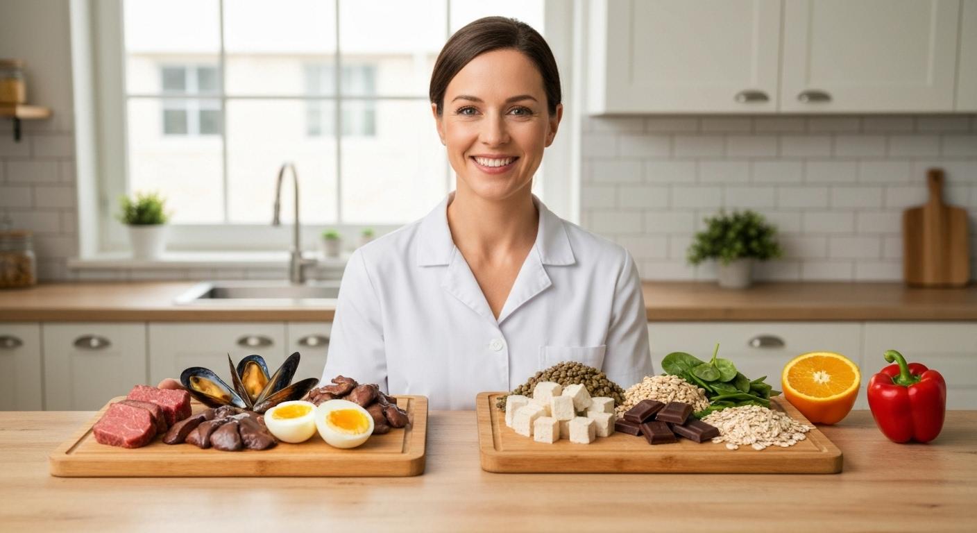 Anemia sideropenica: menu &lsquo;potenziatori del ferro&rsquo; (anche vegetariano) e cosa blocca l&rsquo;assorbimento