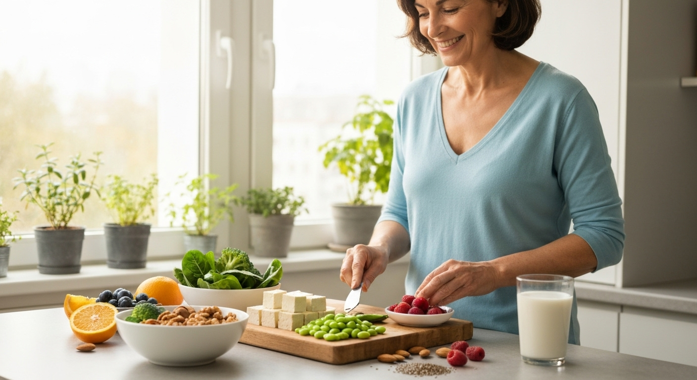 Dieta vegana durante la menopausa: quali benefici reali?