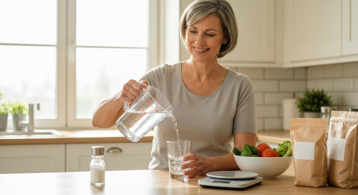 Insufficienza cardiaca: dieta a basso sodio e gestione dei liquidi con &lsquo;piano grammi&rsquo; giornaliero
