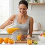 Bere succo di arancia fresco ogni giorno: benefici e limiti