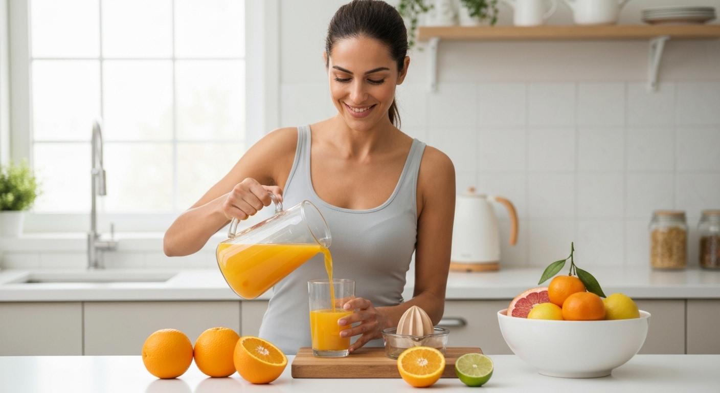 Bere succo di arancia fresco ogni giorno: benefici e limiti