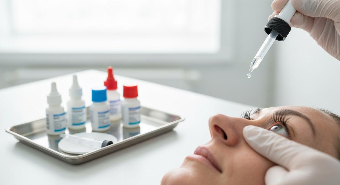 Gocce oculari pre-operatorie per la cataratta