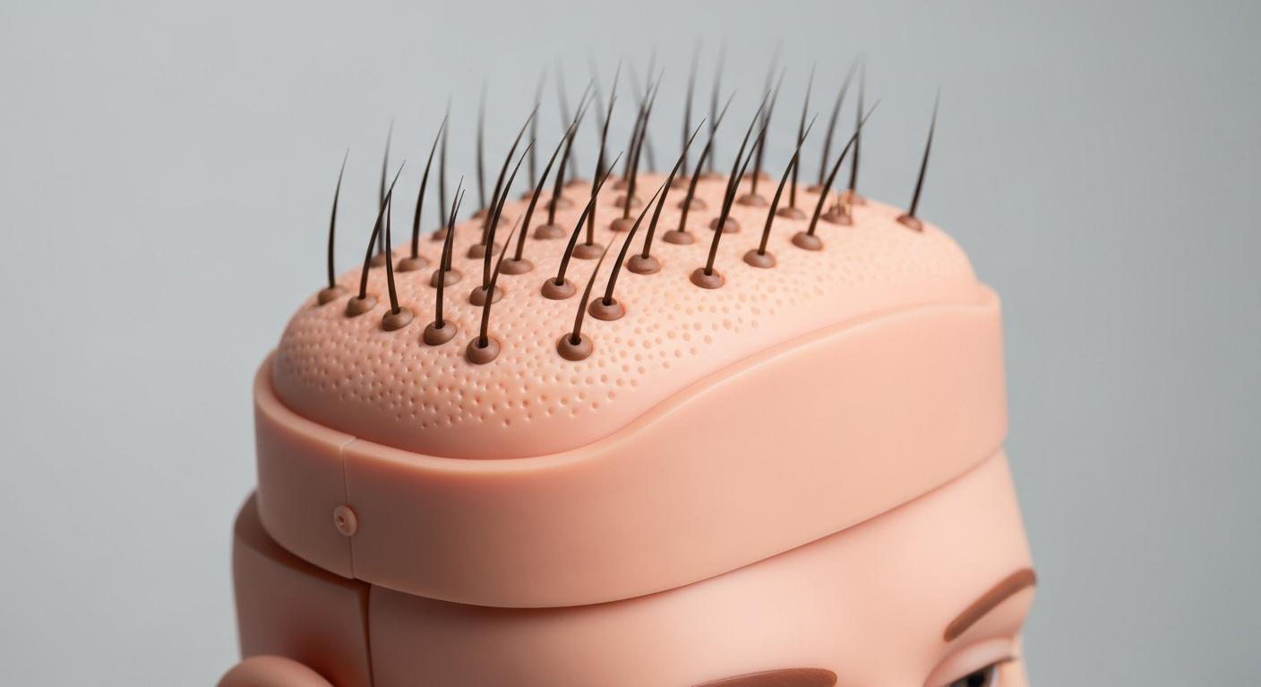 Processo di ricrescita dei capelli dopo l'alopecia