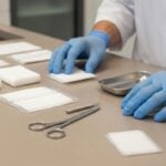 Rimozione della fibrina da una ferita
