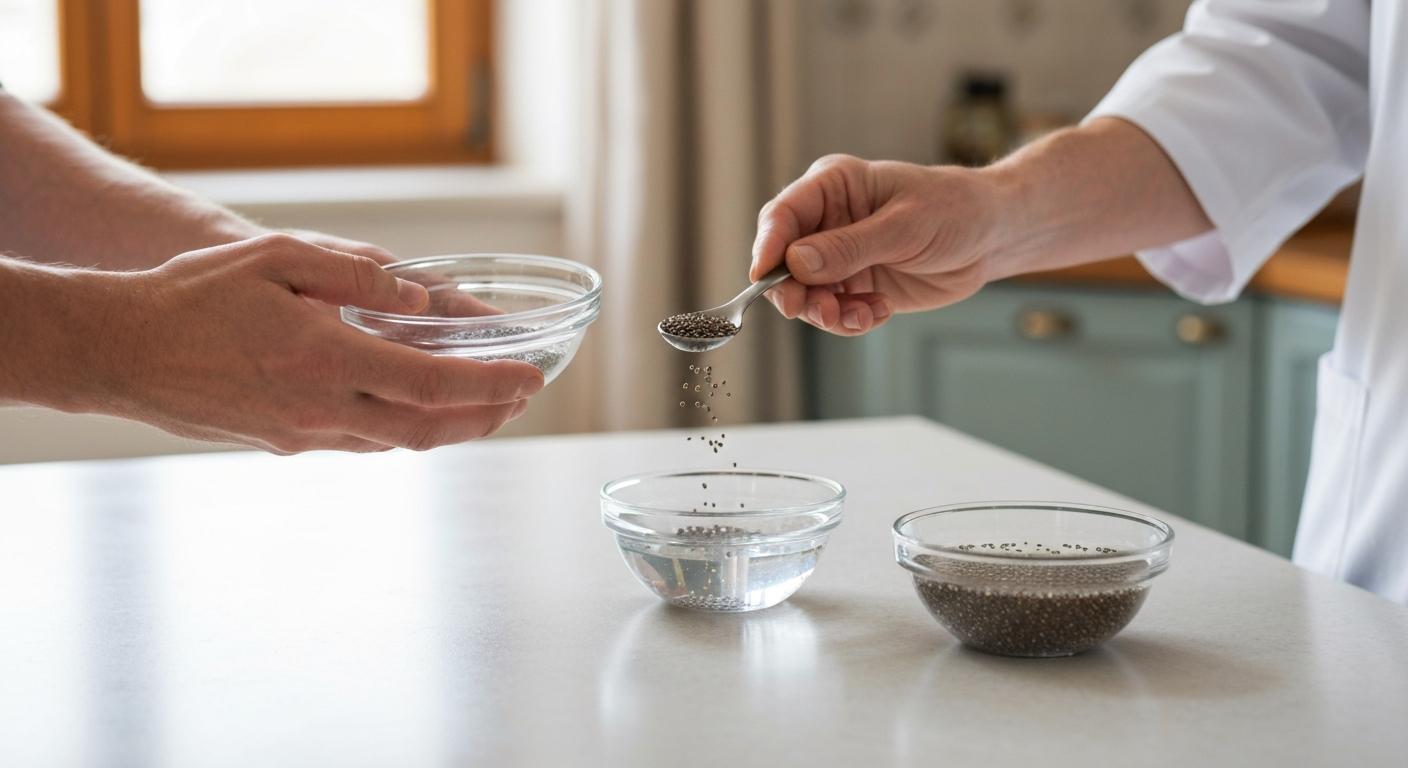 Come mettere in ammollo i semi di chia nell’acqua